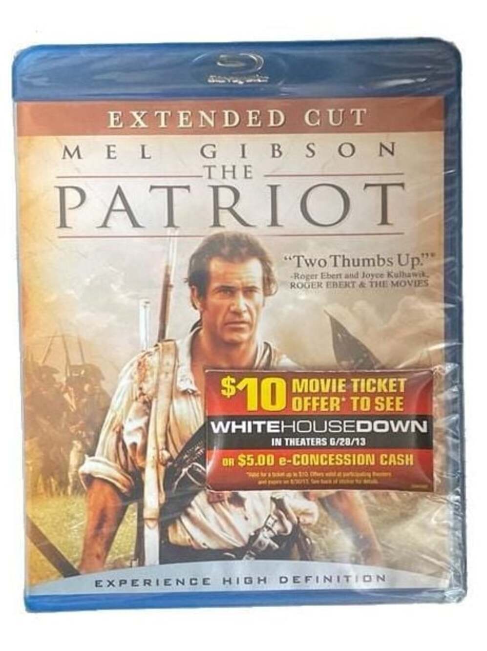 THE PATRIOT EXTENDED CUT MEL GIBSON BLU-RAY BRAND NEW SEALED 43396167186